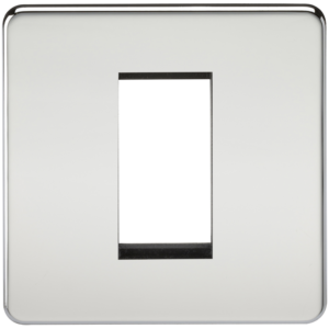 KNIGHTSBRIDGE SF1GPC SCREWLESS FLATPLATE 1 GANG MODULAR FACEPLATE