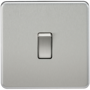 KNIGHTSBRIDGE SF8341BC SCREWLESS FLATPLATE 1 GANG 20 AMP DOUBLE POLE SWITCH