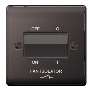 BG NEXUS NBN15 FAN ISOLATOR SWITCH BLACK NICKEL
