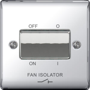 BG NEXUS NPC15 FAN ISOLATOR SWITCH POLISHED CHROME