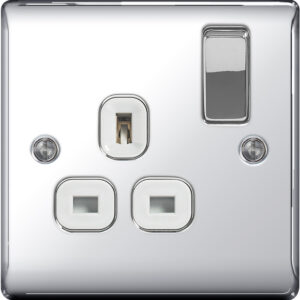 BG NEXUS NPC21W 1 GANG 13AMP SWITCHED SOCKET POLISHED CHROME