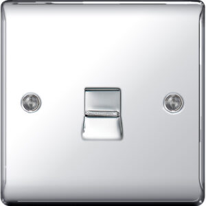 BG NEXUS NPCBTM1 1 GANG MASTER TELEPHONE SOCKET POLISHED CHROME