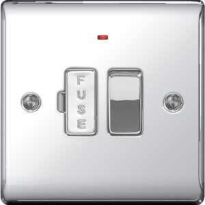 BG NEXUS NPC52 SWITCHED FUSED SPUR WITH NEON POLISHED CHROME