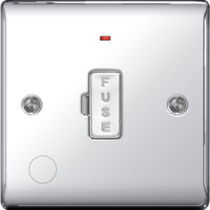 BG NEXUS NPC54 UNSWITCHED FUSED SPUR POLISHED CHROME