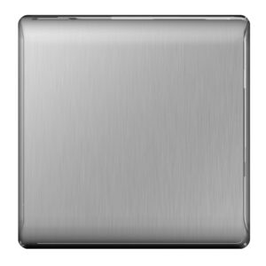BG NEXUS NBS94 1 GANG BLANKPLATE BRUSHED STEEL