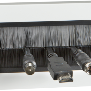 NETBRUSH4G 4 GANG LETTERBOX STYLE FACEPLATE