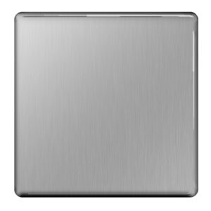 BG NEXUS FBS94 1 GANG BLANKPLATE SCREWLESS FLATPLATE BRUSHED STEEL