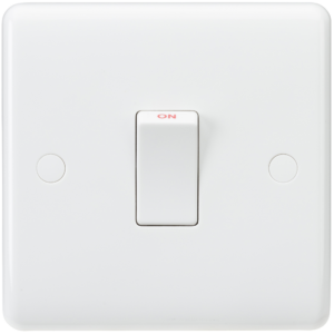 KNIGHTSBRIDGE CURVED CU8341 20AMP DOUBLE POLE SWITCH