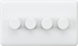 KNIGHTSBRIDGE CURVED CU2164 4 GANG DIMMER SWITCH