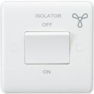 KNIGHTSBRIDGE CURVED CU1100 TRIPLE POLE FAN ISOLATOR SWITCH