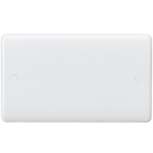 KNIGHTSBRIDGE CURVED CU8360 2 GANG BLANK PLATE