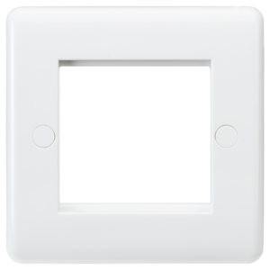 KNIGHTSBRIDGE CURVED CU2G 2 GANG MODULAR FACEPLATE