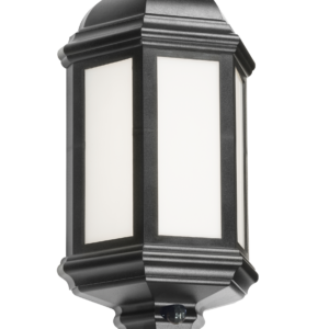 KNIGHTSBRIDGE LANT4 LED WALL HALF LANTERN WITH PIR