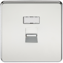 KNIGHTSBRIDGE SFRJ45PC SCREWLESS FLATPLATE RJ45 NETWORK OUTLET