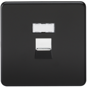 KNIGHTSBRIDGE SFRJ45MB SCREWLESS FLATPLATE RJ45 NETWORK OUTLET