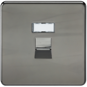 KNIGHTSBRIDGE SFRJ45BN SCREWLESS FLATPLATE RJ45 NETWORK OUTLET