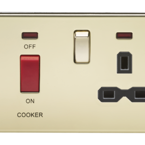 KNIGHTSBRIDGE SFR8333NPB SCREWLESS FLATPLATE COOKER PANEL WITH NEON