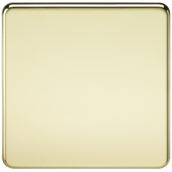 KNIGHTSBRIDGE SF8350PB SCREWLESS FLATPLATE 1 GANG BLANKPLATE