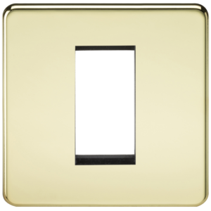 KNIGHTSBRIDGE SF1GPB SCREWLESS FLATPLATE 1 GANG MODULAR FACEPLATE