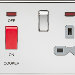 KNIGHTSBRIDGE SFR8333NPCG SCREWLESS FLATPLATE COOKER PANEL WITH NEON