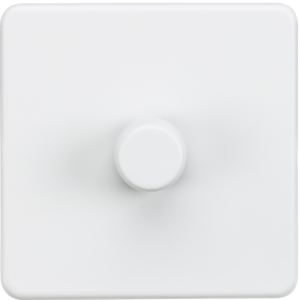 KNIGHTSBRIDGE SF2191MW SCREWLESS FLATPLATE 1 GANG LED DIMMER SWITCH