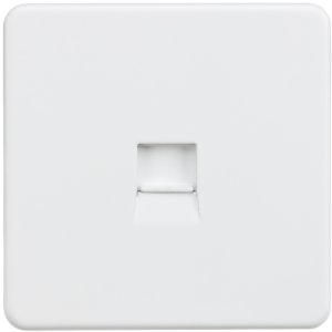 KNIGHTSBRIDGE SF7300MW SCREWLESS FLATPLATE TELEPHONE MASTER SOCKET