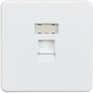 KNIGHTSBRIDGE SFRJ45MW SCREWLESS FLATPLATE RJ45 NETWORK OUTLET