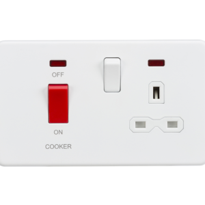 KNIGHTSBRIDGE SFR8333NMW SCREWLESS FLATPLATE COOKER PANEL WITH NEON