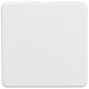 KNIGHTSBRIDGE SF8350MW SCREWLESS FLATPLATE 1 GANG BLANKPLATE