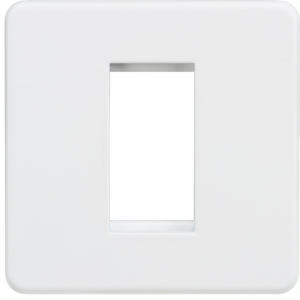 KNIGHTSBRIDGE SF1GMW SCREWLESS FLATPLATE 1 GANG MODULAR FACEPLATE