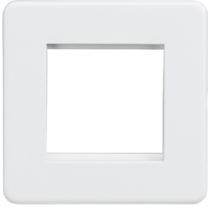 KNIGHTSBRIDGE SF2GMW SCREWLESS FLATPLATE 2 GANG MODULAR FACEPLATE