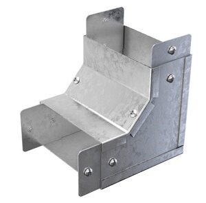 TRENCH SA4490I GALVANISED BEND 90 DEGREE INTERNAL LID 100MM x 100MM