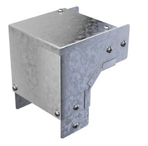 TRENCH SA4490E GALVANISED BEND 90 DEGREE EXTERNAL LID 100MM x 100MM