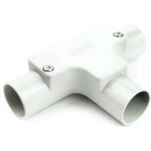 UNIVOLT IT20WH 20MM PVC CONDUIT INSPECTION TEE WHITE