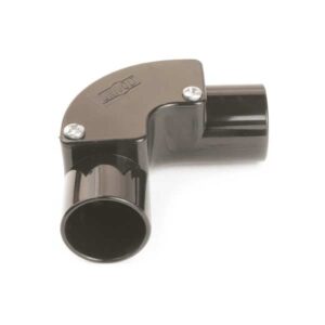 UNIVOLT IE25BK 25MM PVC CONDUIT INSPECTION ELBOW BLACK