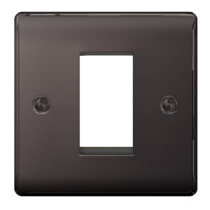 BG NEXUS NBNEMS1 DECORATIVE METAL 1 GANG MODULAR FACEPLATE