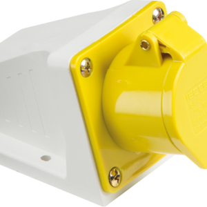 IN003 16 AMP 2 PIN & EARTH 110 VOLT ANGLED SURFACE SOCKET