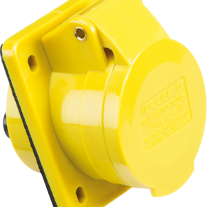 IN004 16 AMP 2 PIN & EARTH 110 VOLT ANGLED PANEL SOCKET