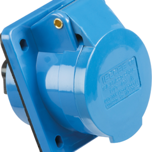 IN009 16 AMP 2 PIN & EARTH 240 VOLT ANGLED PANEL SOCKET