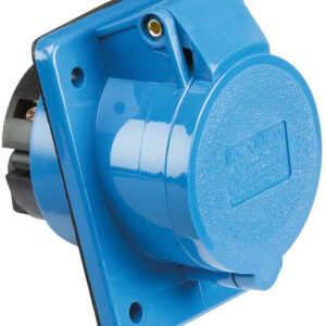 IN0013 32 AMP 2 PIN & EARTH 240 VOLT ANGLED PANEL SOCKET