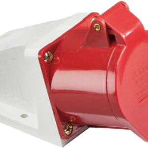 IN0019 16 AMP 3 PIN NEUTRAL & EARTH 415 VOLT ANGLED SURFACE SOCKET