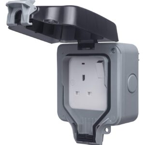 WP21 BG STORM 13AMP 1 GANG WEATHERPROOF SOCKET IP66