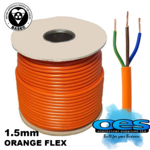 1.5MM 3183Y 3 CORE ROUND ORANGE FLEX