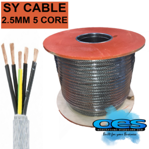 2.5MM 5 CORE SY BRAIDED CONTROL CABLE