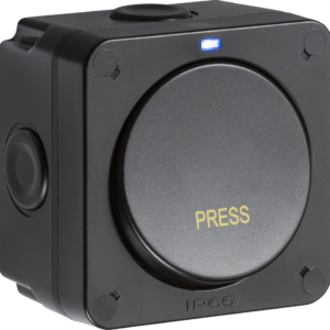 KNIGHTSBRIDGE OP21 IP66 1 GANG 1 WAY RETRACTIVE WEATHERPROOF SWITCH