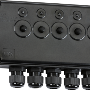 KNIGHTSBRIDGE OP5GBK IP66 5 GANG WEATHERPROOF SWITCH BOX