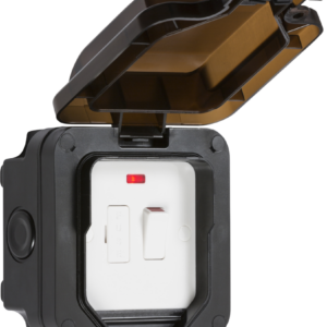 KNIGHTSBRIDGE OP63N IP66 13A WEATHERPROOF SWITCHED FUSED SPUR WITH NEON