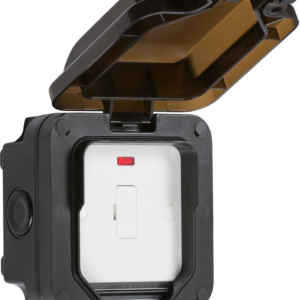 KNIGHTSBRIDGE OP6N IP66 13A WEATHERPROOF UNSWITCHED FUSED SPUR WITH NEON