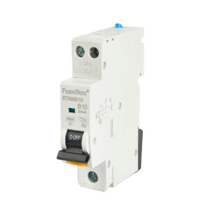 FUSEBOX RTAMB10 10AMP DOUBLE POLE B CURVE 6KA 30MA TYPE A MINI RCBO