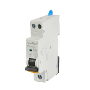 FUSEBOX RTAMB32 32AMP DOUBLE POLE B CURVE 6KA 30MA TYPE A MINI RCBO